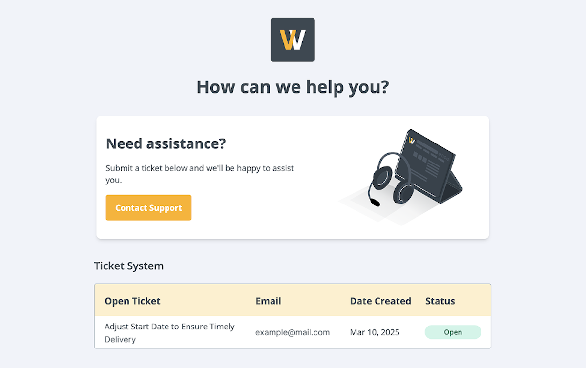 Support Tickets